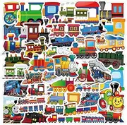 60 Packs Train Stickers Water Bottles Laptop Phone Motorcycle Computer Guitar Skateboard Hydroflasks Train Vinyl Sticker Waterproof Aesthetic Trendy Decals for Teens Girls Adults