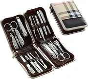 9 pieces of carbon steel nail clippers set, scissors set and frame trimmer, nail tools for beauty manicure clippers kit