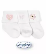 Jefferies Set of 3 Baby Girl Collection Socks Newborn or Infant Sizes