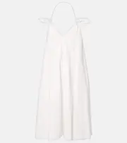 [Loewe] Loewe Flamenco cady minidress UK 6 white