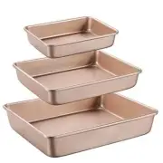 Deep Baking Pans Sets Nonstick,Baking Sheets for Oven,Bakeware Rectangular