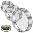 3Pcs Soil Sieve Stainless Steel Garden Sieve Stackable Soil Sifter Set ∻