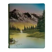 Ultra Pro Bob Ross Collection Mountain Retreat 9 Pocket Zippered Pro Binder