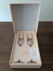 Royal Albert Miranda Kerr Pink Champagne Flute Butterfly - Pair - New in Box