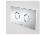 Caroma Invisi Series II Diecast Dual Flush Metal Plate & Buttons Satin 237088S