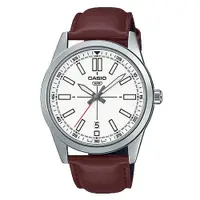 在飛比找ETMall東森購物網優惠-【CASIO 卡西歐】指針男錶 皮革錶帶 生活防水 日期顯示