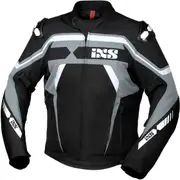 IXS RS-700-ST, textile jacket waterproof , color: Black/Grey/White , size: 3XL