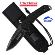 TAC-FORCE EVALUATION TFE-FIX006-BK Fixed Blade Knife