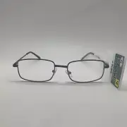 D887 Foster Grant EZ READERS "Jacob" GUN METAL 1.25 READING GLASSES