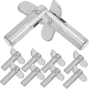 BUGUUYO 10pcs Galvanized Scaffolding Locking for Guardrail Fixing Precision Machined Detachable for Portal Scaffolding Assembly and Stable Welding Bracket Installation
