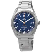 Original Omega Seamaster Railmaster Automatic Chronometer Blue Dial Men's Watch 220.10.40.20.03.001