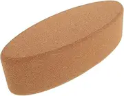 BRIGHTFUFU Cork Yoga Block Soft Oval Shape Exercise Block for Yoga Dance Stretching Enhance Flexibility Balance