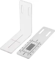 Amosfun 1 Set High Precision Clear Plastic Corner Crack Gauge Tool for Accurate Measurement and Monitoring Home Renovation and Construction