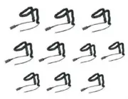 Generic U10 26716-01 85R38AA QD Cords for HP POY Plantronics Headsets- 10 QTY