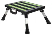 Wheels Safety RV Steps, Step Stool Folding Platform Step with Durable Feet