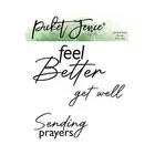 Picket Fence Studios Get Well Soon Word Die Set*