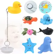 Animal Float Bath Plug Water Plugging Rubber Plug Creative Bathtub Sink Kid Toy