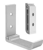 Geekria Foldable Wall Mount Headphones Holder, Headset Wall Hanger, Aluminum Wall Mount Hook, Hold Up to 1KG with 3M Tape, 20KG with Screws, Stand Come with Headband Protective Pad (2pcs)