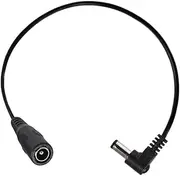 Godlyke Power-All C-BK/R Electric Guitar Right-Angle Extension Jumper,Black