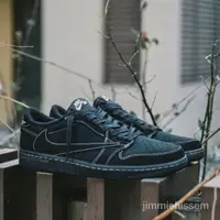 在飛比找蝦皮購物優惠-耐剋Nike 新款 aj1喬1倒鉤4.0黑武士 男女衕款 經