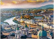 Salzburg with Salzach River, Salzburger Land, Austria - Premium 1000 Piece Jigsaw Puzzle for Adults