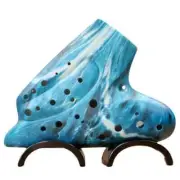 Triple Ocarina Flute Alto C Key AC ProfessionalOcarina Rare Orff MusicInstrument
