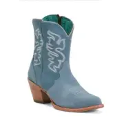 Women's Corral Boots Suede Embroidered Blue Cowgirl Boots Blue NEW