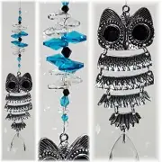 Crystal Suncatcher Owl, rainbow sun catcher gift, hanging prism suncatchers