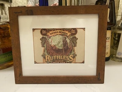 Sierra Nevada Brewing Company RUTHLESS RYE SEASONAL IPA Framed Beer Art Pale Ale