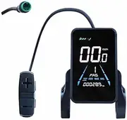 Electric Bike Ebike Replacement Meter NC-81F LCD Display 5Pin Waterproof Plug 36-72V Electric Bicycle Scooter Cycling Computer Accelerator Waterproof Connector UART No. 2 Protocol Odometer Speedometer