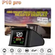 P10 Pro Head Up Display on-board Computer Car Digital OBD2 Mileage OBD Driving