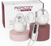Momcozy V2 Ultra-Light Hands Free Breast Pump, Potent Wearable Pump with 27 P...