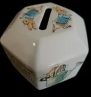 Beautiful Vintage Peter Rabbit 'For your Christening' Money Box Wedgewood NEW
