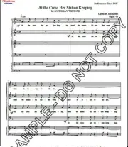 NEW At the Cross for SSAATTBB/SATB a cappella DWB-130524.1