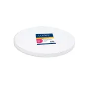 14in Round 12mm Drum Cake Board - White