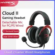 HyperX Cloud II USB Wired 7.1 Surround Sound Gaming Headset - Red [4P5M0AA]