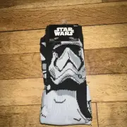 Star Wars Socks Storm Trooper Shoe Size 6-12 New With Tags