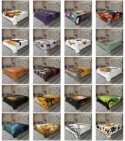 Ambesonne Halloween Print Flat Sheet Top Sheet Decorative Bedding 6 Sizes