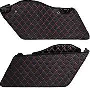 HDBUBALUS Non-Stretched Saddlebag Liners Inserts Red Thread Compatible with Harley 2014-2021 1 Pair