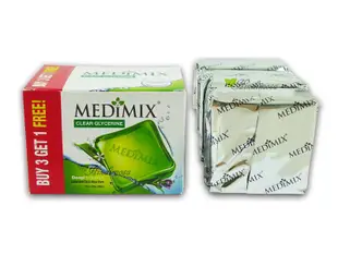 Medimix草本阿育吠陀極緻水嫩寶貝手工美膚皂 (小綠) 100g x 四入 量販包