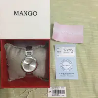 在飛比找蝦皮購物優惠-Mango極簡時尚女錶（銀色）