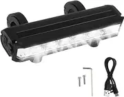 Sosoport Bike Light Bar Light Bar Ebike Front Bicycle Light Bike Handlebar Mount Lamp Night Riding Flashlight Bike Taillight Black