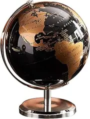 World Globe Globe Table Desk Ornaments Gift Office Accessories(Gold)