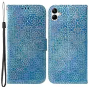 For Samsung Galaxy F04 4g/m04 4g/a04e 4g Wallet Case Stand Magnetic Leather Dazzling Flower Cover