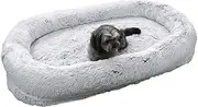 Dog Beds for Large Dogs - Washable Pet Cushion Detachable Warm Dog Bed - Cozy Puppy Couch with Raised Edges Plush Cushion for Autumn Winter
