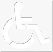 Parking Lot Stencils for Painting | Handicap Paint Template,Weather-Resistant High-Visibility Striping Sign for Disabled Lane Marking Post Fire Lane