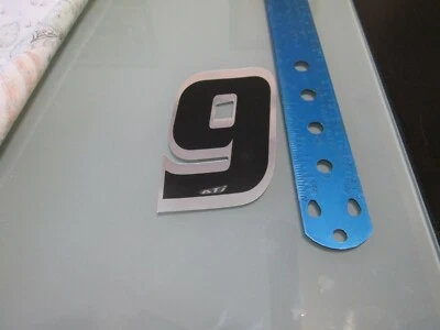 old school bmx ati silver n black plate race number# 9 GT Mongoose Haro