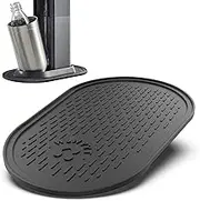 Tyywjw Silicone Mat Black for Sodastream Duo Drip Protection Underlay Accessories for Water Carbonator Duo Non-Slip Mat Silicone Accessories for Sodastream Duo or Sodastream e-Duo