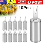 10 Pcs Silver Corn Cob Forks Double Fork Barbecue Skewers Holders Home Party