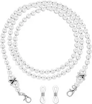 [Piriuuo] Women's Glasses Chain, 75 cm Beads, Eye Glass Chains, Sun Glasses Chain, Anti-Lost Chain for Glasses, Beads Chain, Lanyard Holder for Reading Glasses, Myopia Glasses, Sunglasses, Sports